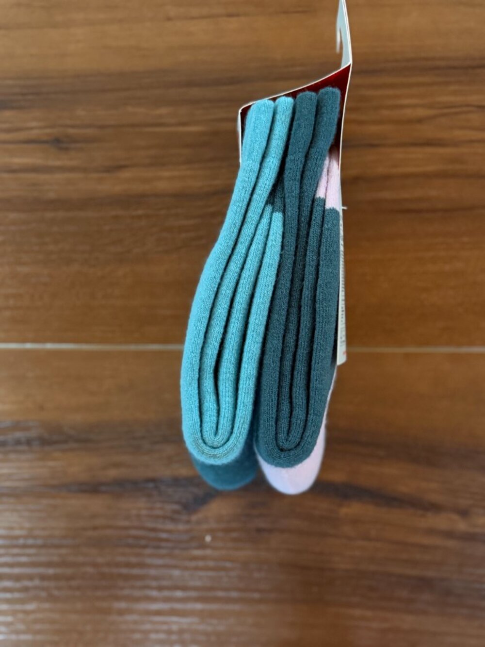 Kari Traa Wool Ski Socks Teal/Pink Women's 36-38 NEW with tags - Picture 4 of 4